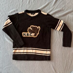 Hudson's Bay Company Brown and Cream Sweater
